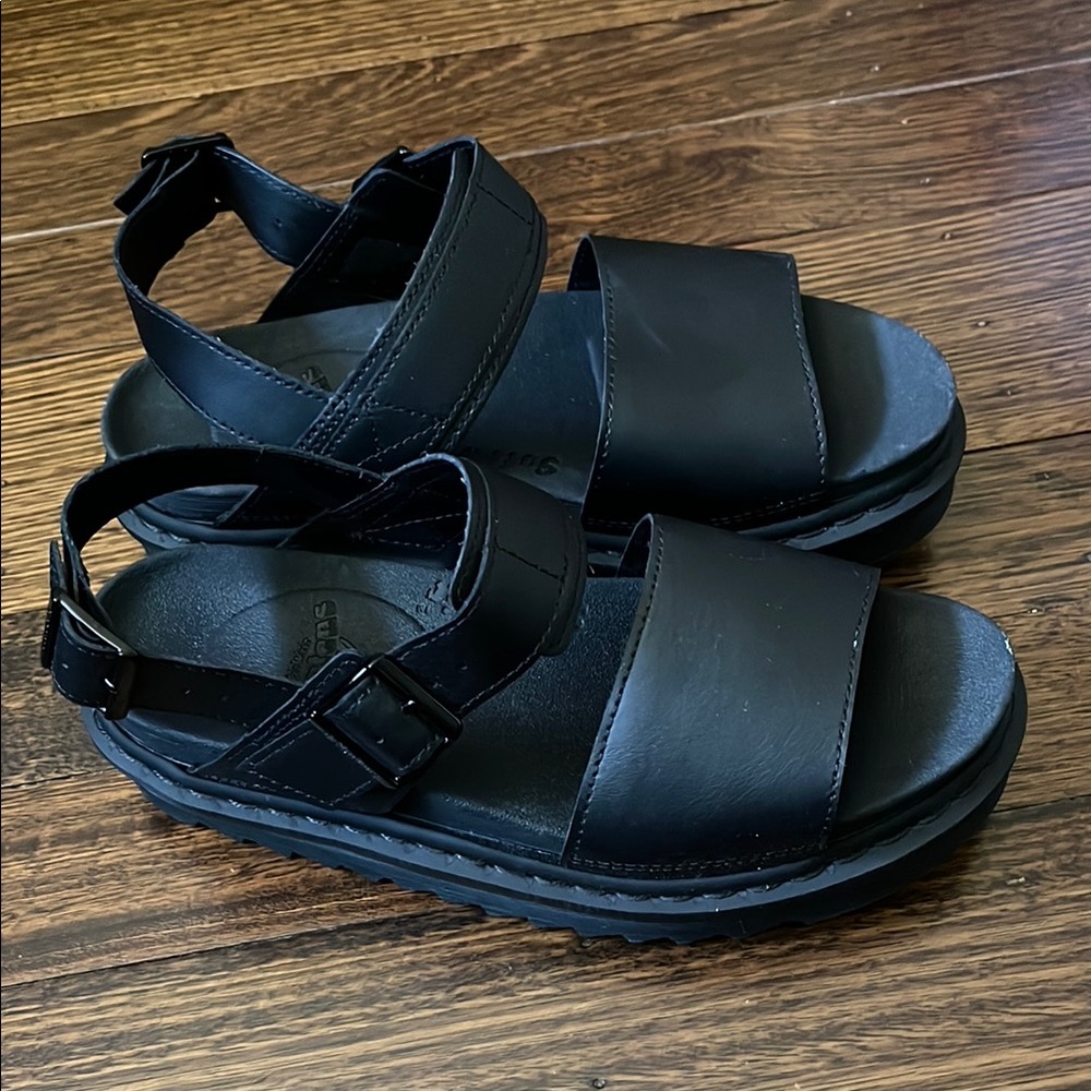 Dr Martens Voss Mono Black Sandals in Women’s 8